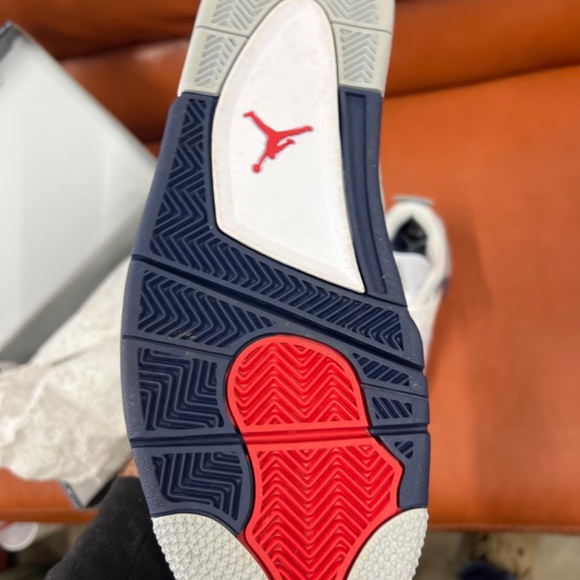 Air Jordan 4 Retro white/midnight navy - Picture 4 of 5